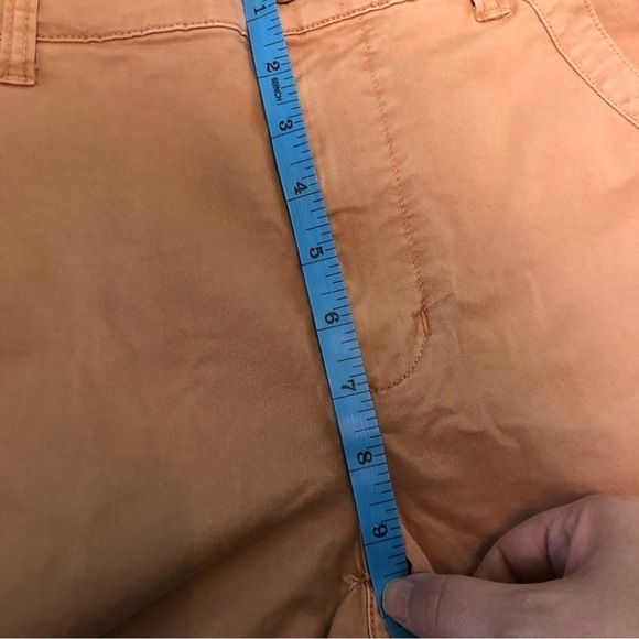 Madewell 9.5" Rise Coral Pink Stretch Jeans 27x23 Size 24 Capri Ankle Pants - Picture 6 of 9